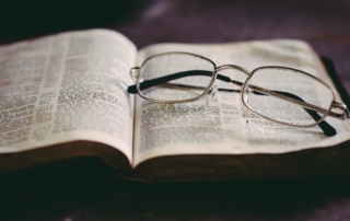 City Church Wolverhampton + bible and reading glasses